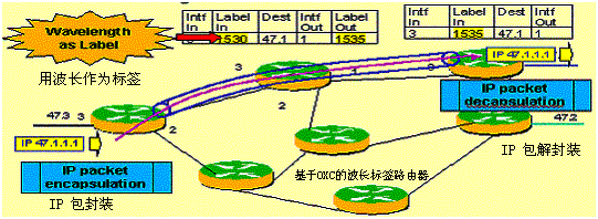 標(biāo)簽交換技術(shù)在全光互聯(lián)網(wǎng)中的應(yīng)用