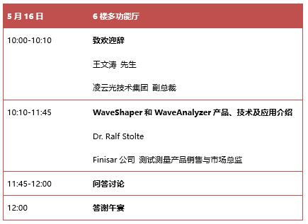 Finisar公司高端測試測量儀表技術(shù)及應(yīng)用交流會