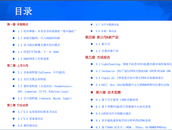 8月《光通信信息參考》：數(shù)據(jù)中心/5G新傳輸方式，光器件新供應(yīng)模式