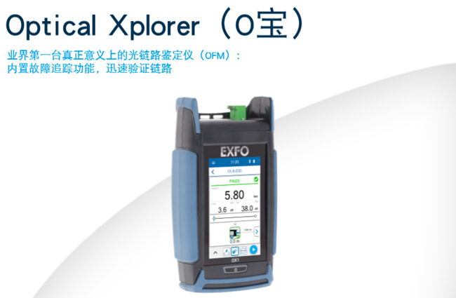 EXFO Optinet2019推出業(yè)界第一臺(tái)Optical Xplorer™（O寶）光纖測(cè)試儀