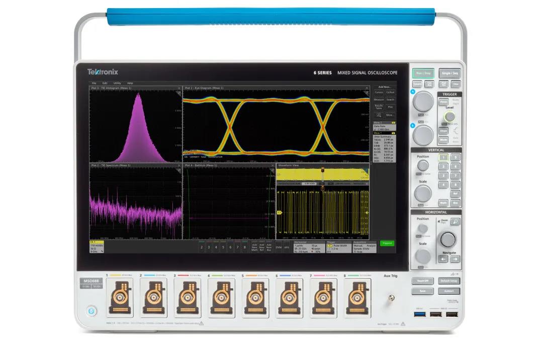 泰克最新推出增強(qiáng)型MSO6B，業(yè)內(nèi)首款4/6/8通道10GHz示波器