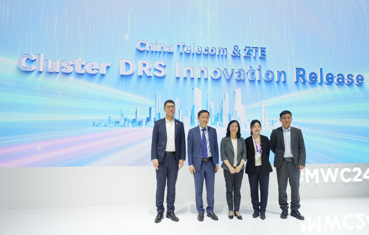 MWC 2024丨中國電信攜手中興通訊聯(lián)合發(fā)布Cluster DRS創(chuàng)新成果