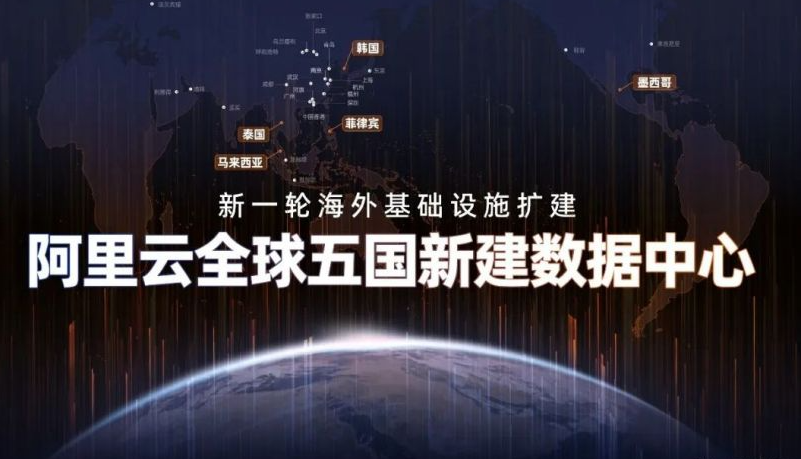 阿里云在韓國、馬來西亞、墨西哥等 5 個國家投資新建數(shù)據(jù)中心